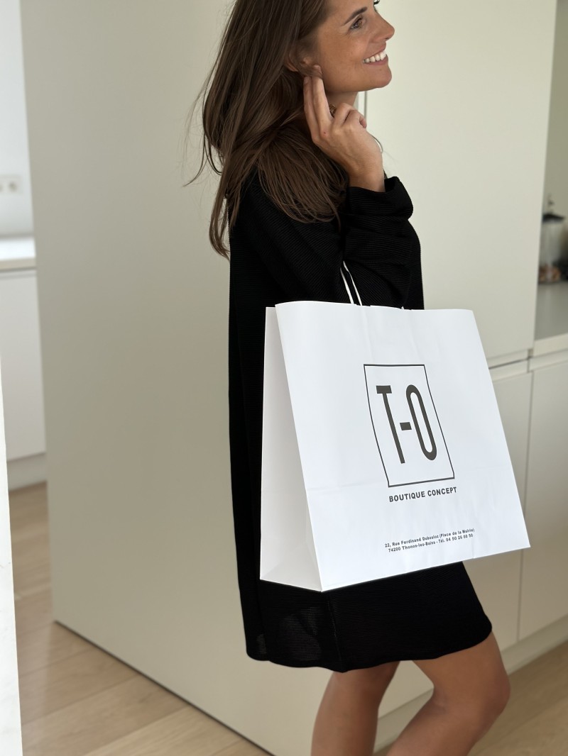White kraft bag L Horizontal – Large, Practical & Customizable