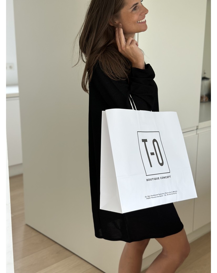White kraft bag L Horizontal – Large, Practical & Customizable