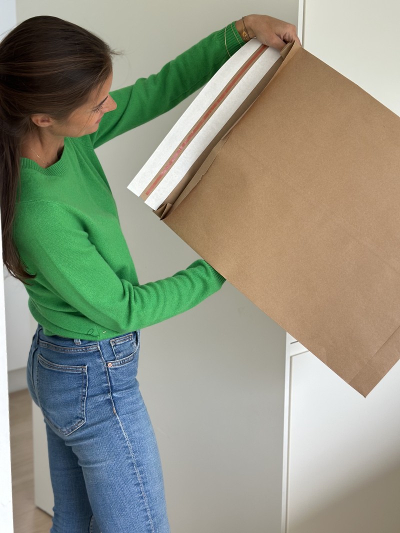 ONSCHEURBARE MAILERBAG - KRAFT L (45X8X55CM)