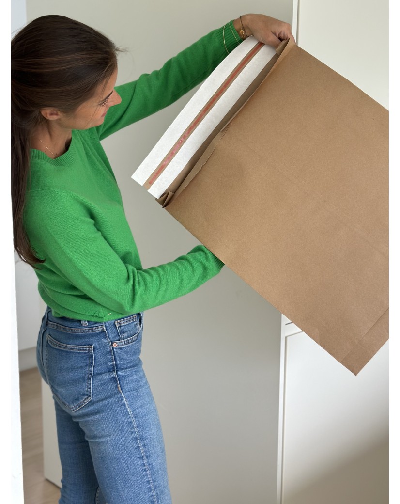 ONSCHEURBARE MAILERBAG - KRAFT L (45X8X55CM)