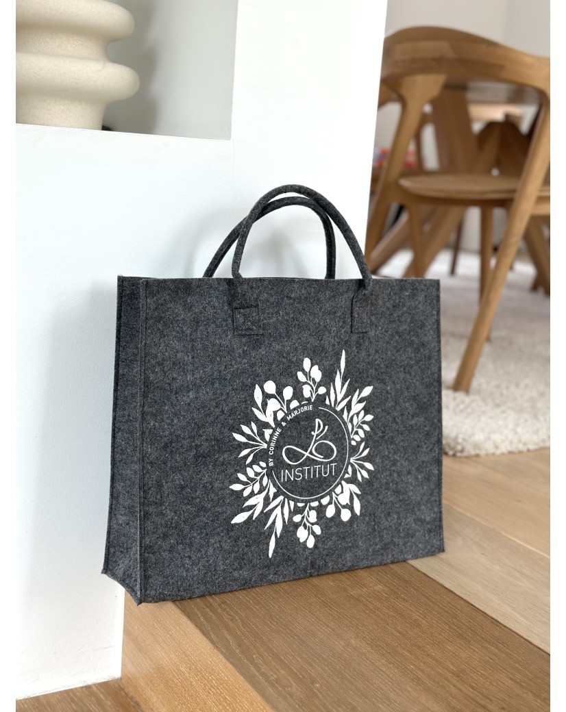 SAC GRENOBLE - GRIS - M (35,5x11x28,5cm)