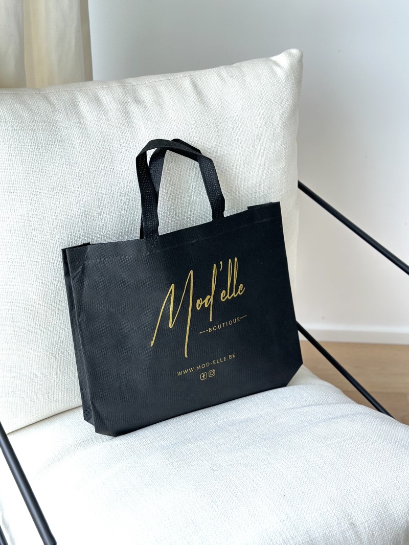 Günstige und umweltfreundliche personalisierte schwarze Stofftasche