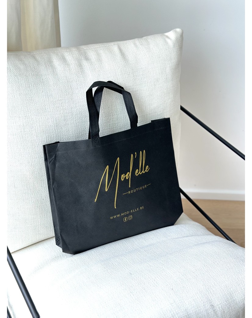 Günstige und umweltfreundliche personalisierte schwarze Stofftasche