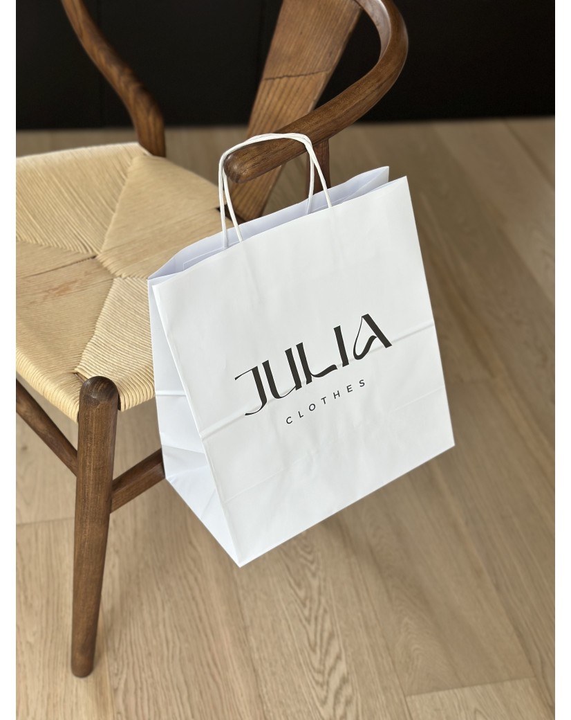 Twisted handle bags - White M SQUARE