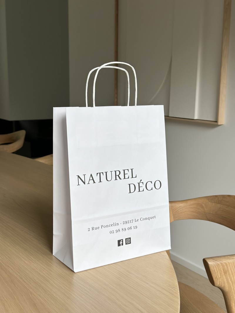 White Kraft Bag M – Your Logo Will Feel Right at Home