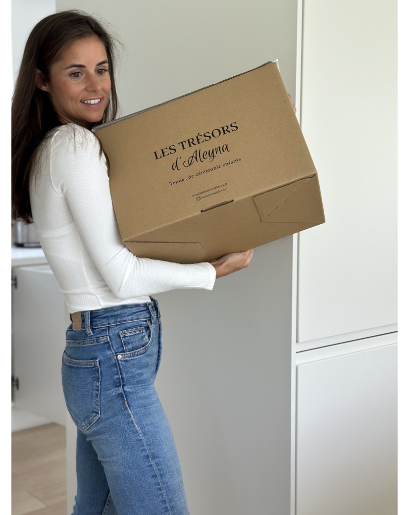 Shipping crate with adhesive closure - L
