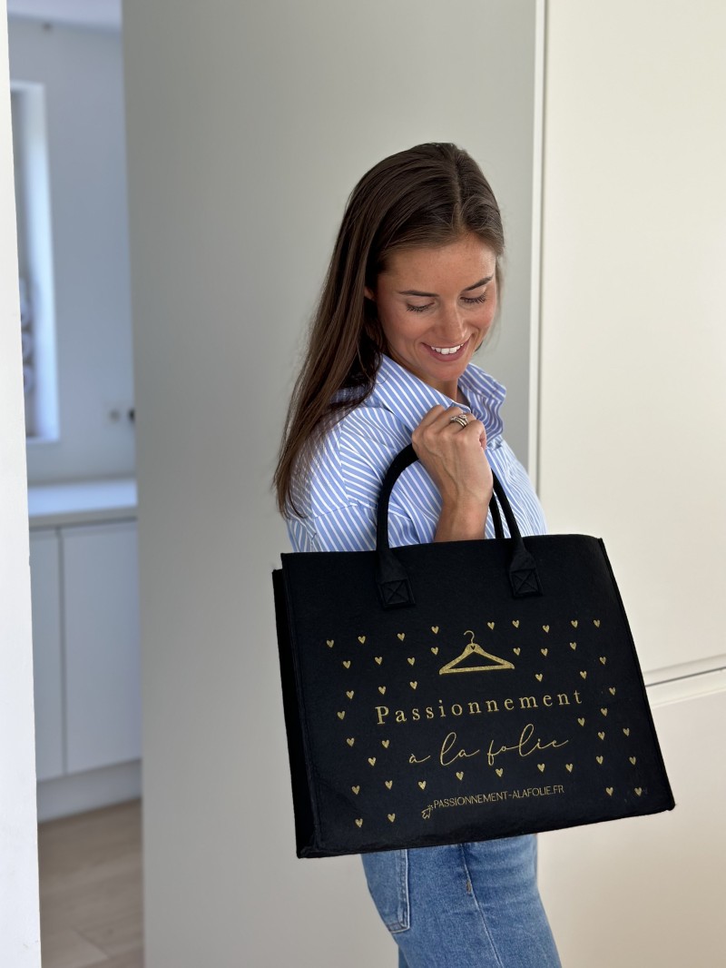 Bolso Grenoble - Black - M (35.5x11x28.5cm)