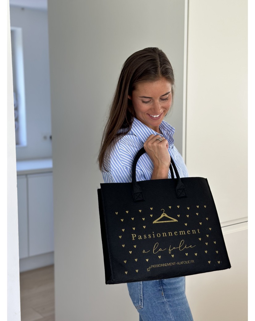 Bolso Grenoble - Black - M (35.5x11x28.5cm)