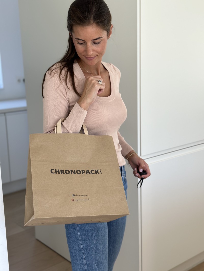 Flachgrifftaschen - Kraft SNACK TAKEAWAY