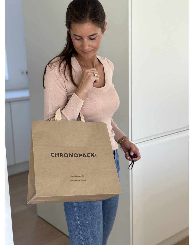 Flachgrifftaschen - Kraft SNACK TAKEAWAY