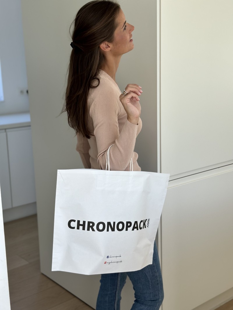 Boat paper bags - White L