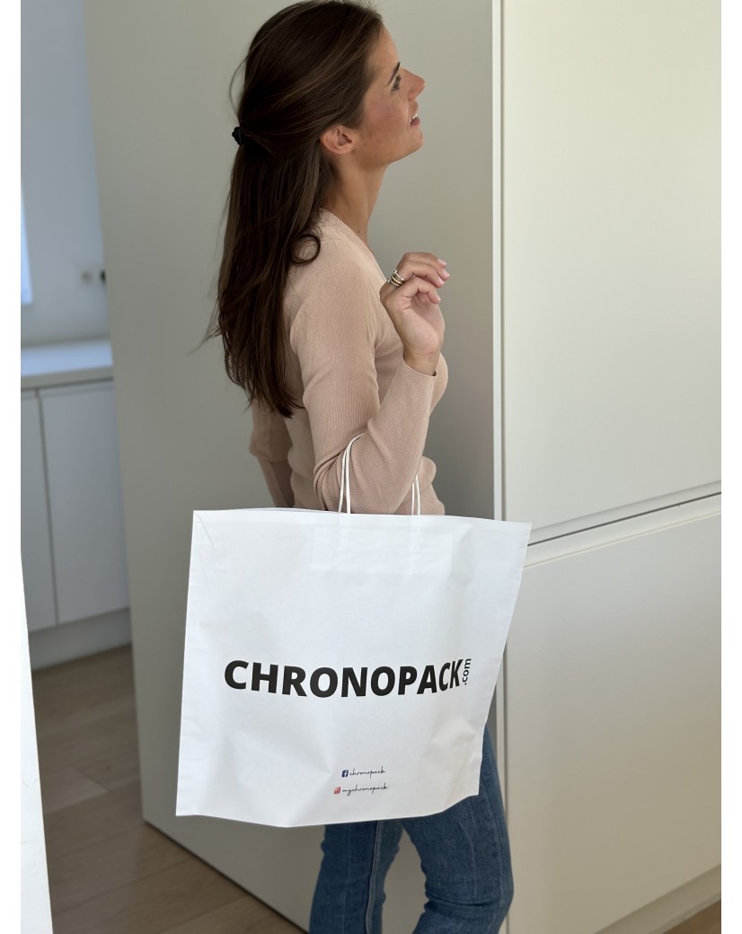 Boat paper bags - White L