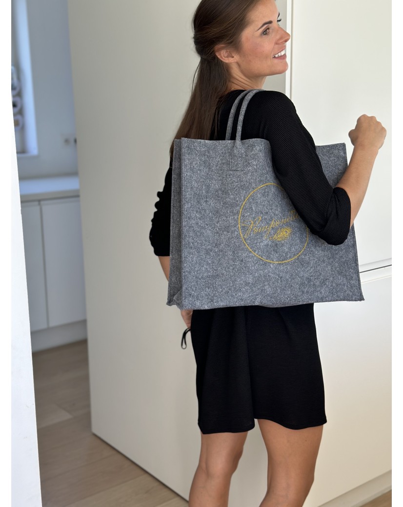 SAC GRENOBLE - GRIS - L (42,5x11x36cm)