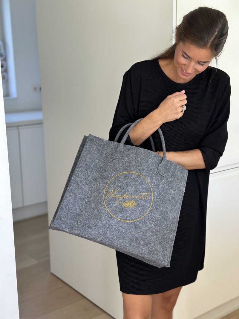 SAC GRENOBLE - GRIS - L (42,5x11x36cm)