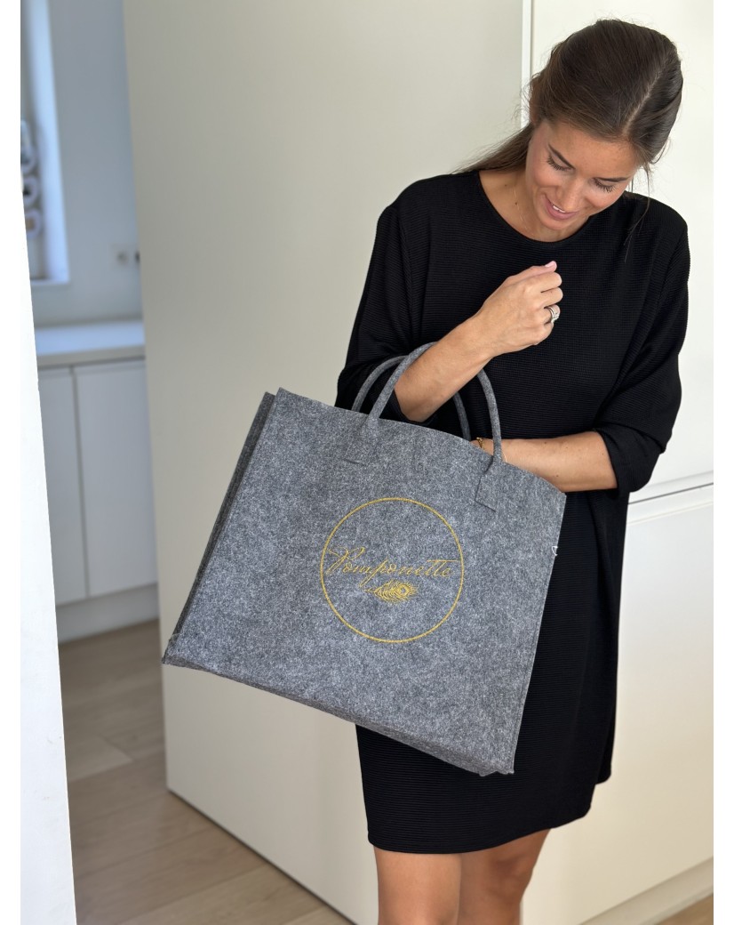 SAC GRENOBLE - GRIS - L (42,5x11x36cm)