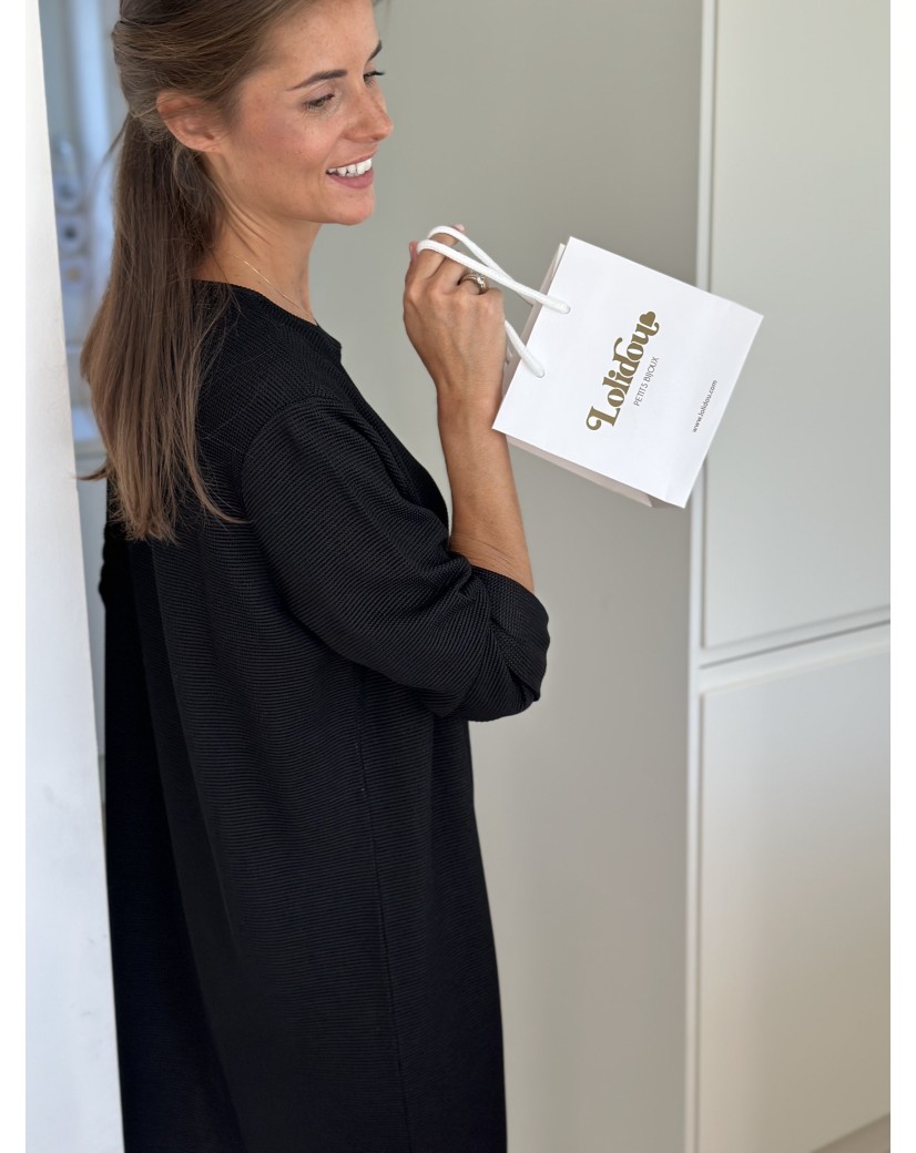 Luxury paper bags - White XS - Drawstring handles