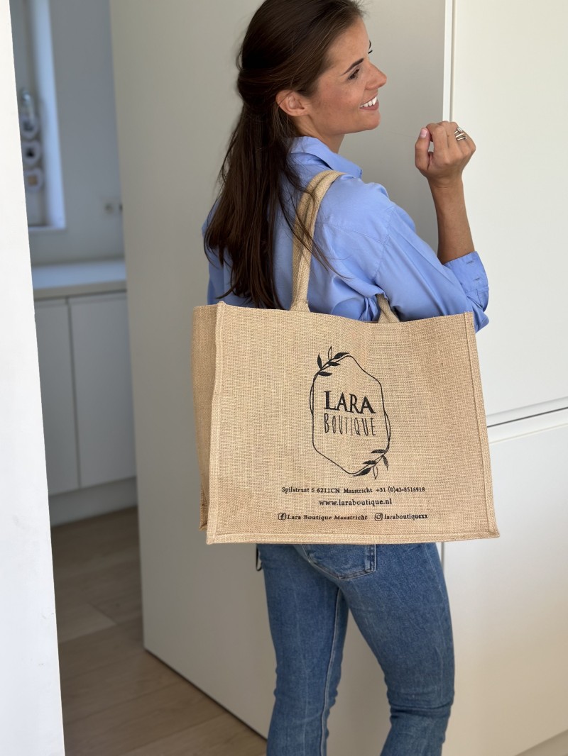 Sac en toile de jute personnalisé avec impression de votre design - Commandez maintenant.