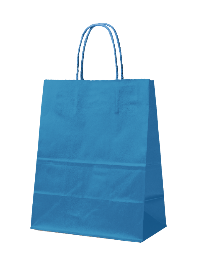 Paper Bag Blue L (32x12x41cm)