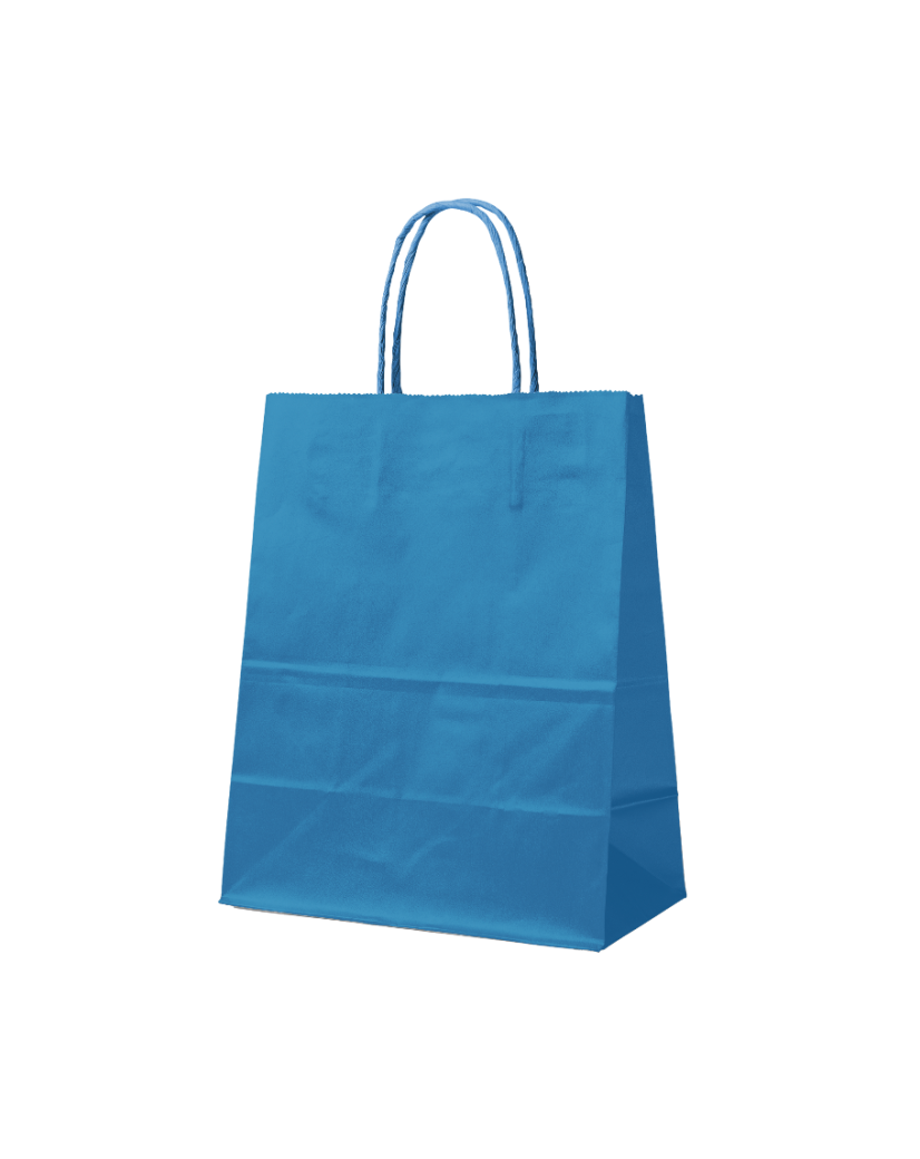 Paper Bag Blue L (32x12x41cm)