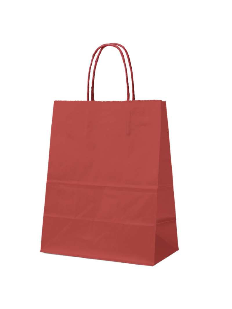SAC PAPIER ROUGE M (22x10x31cm)