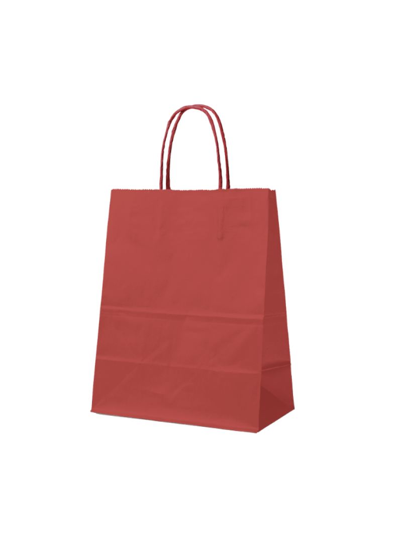Sacs papier - Rouge S (18x8x22cm)