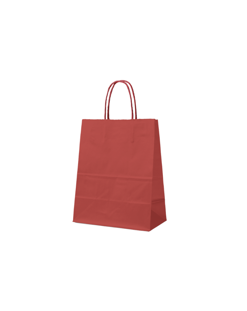 Sacs papier - Rouge S (18x8x22cm)