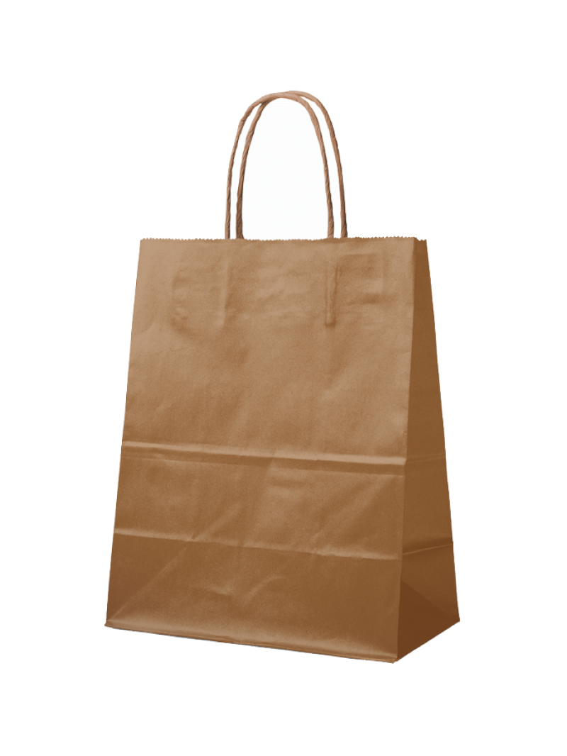 SAC PAPIER BRONZE M (22x10x31cm)
