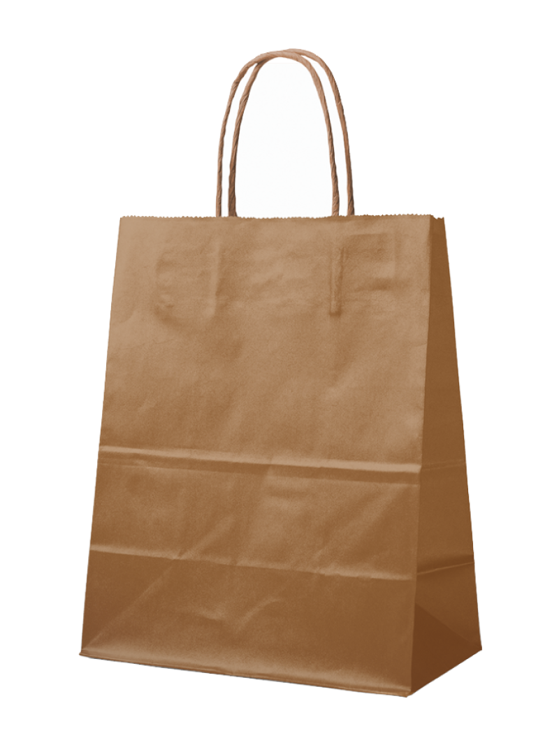 SAC PAPIER BRONZE L (32x12x41cm)