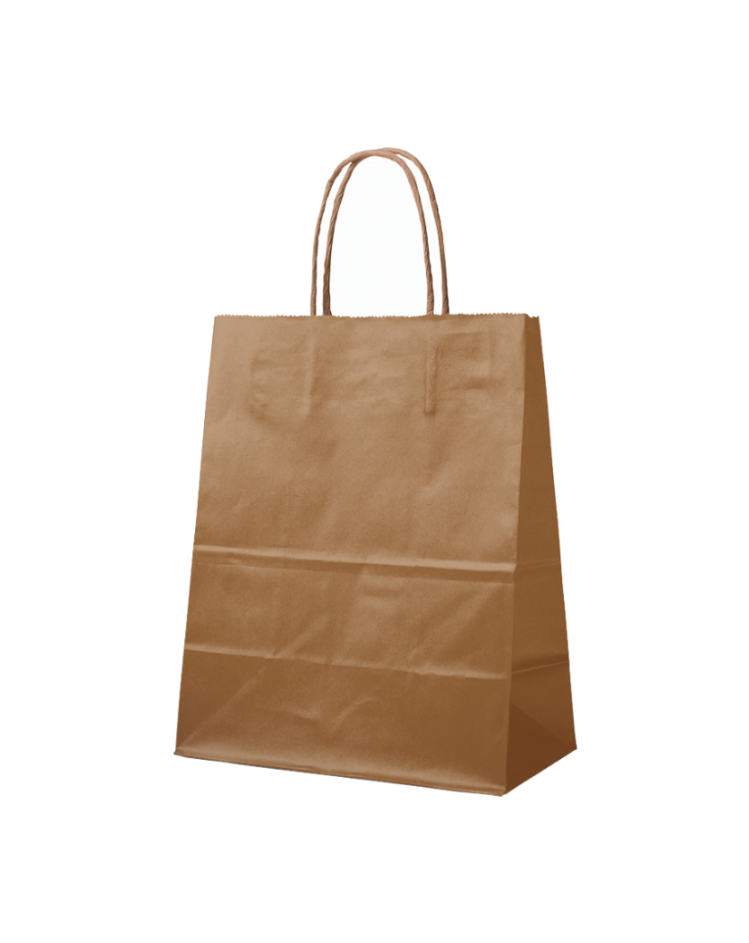 SAC PAPIER BRONZE L (32x12x41cm)