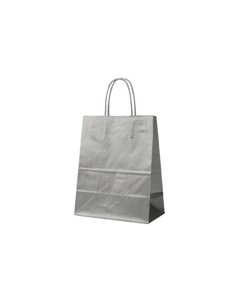 Tas met gedraaid handvat - Zilver S