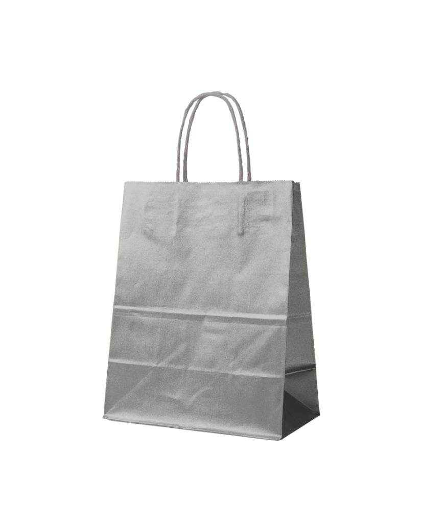 Paper Bag Silver L (32x12x41cm)