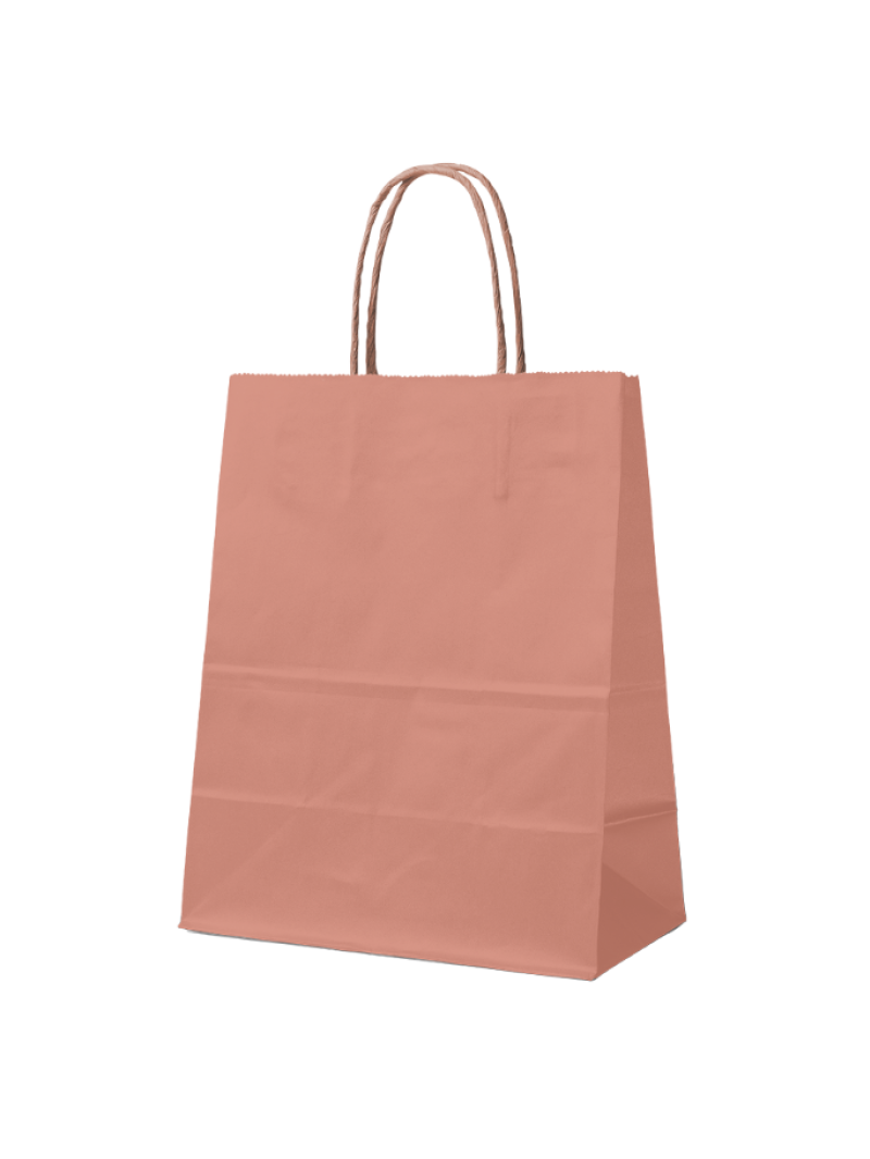 SAC PAPIER ABRICOT M (22x10x31cm)