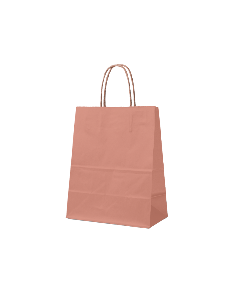 SAC PAPIER ABRICOT M (22x10x31cm)