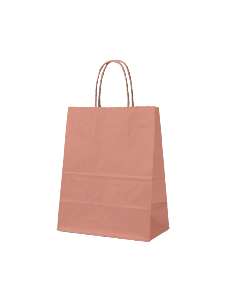 Sacs papier - Abricot S (18x8x22cm)