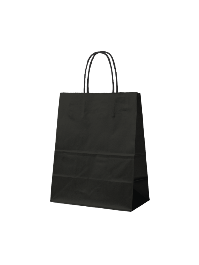 Sacs papier - Noir S (18x8x22cm)