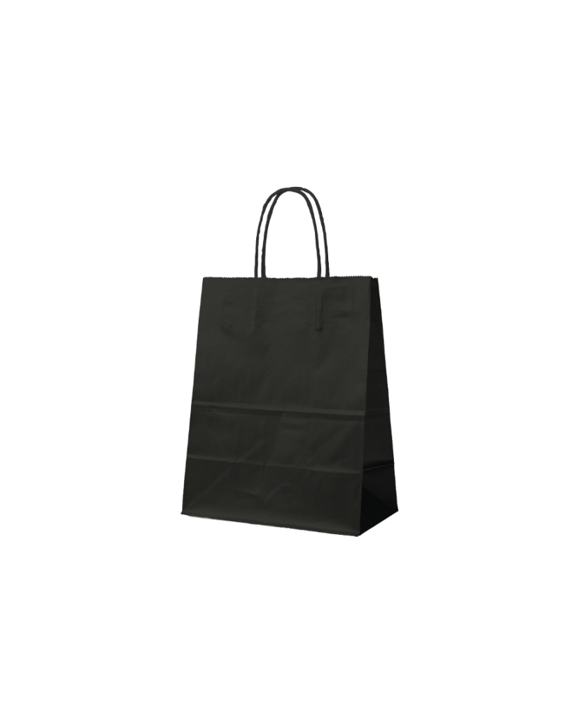 Sacs papier - Noir S (18x8x22cm)