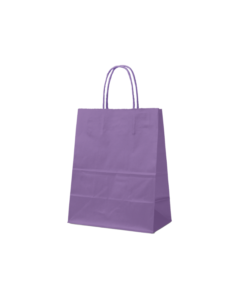 SAC PAPIER LAVENDE M (22x10x31cm)