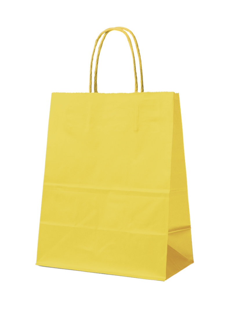 SAC PAPIER JAUNE L (32x12x41cm)