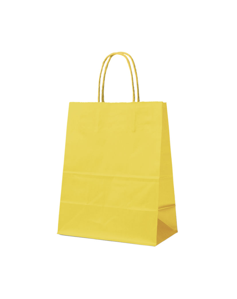 SAC PAPIER JAUNE L (32x12x41cm)