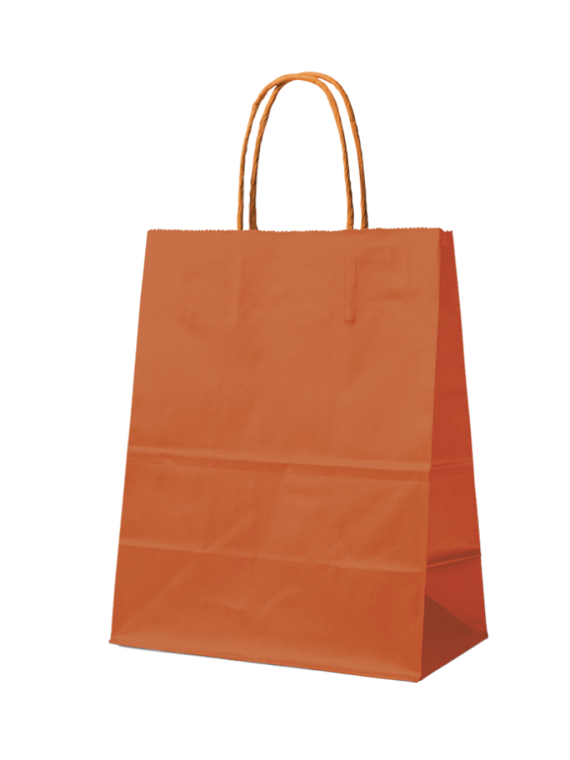 Paper Bag Orange L (32x12x41cm)