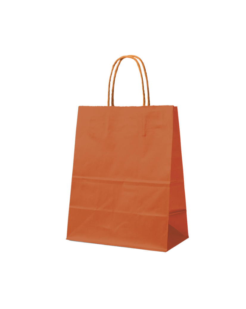 Paper Bag Orange L (32x12x41cm)