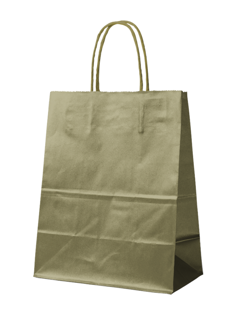 Paper Bag Gold L (32x12x41cm)