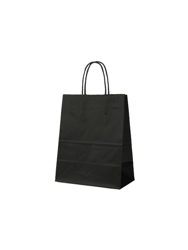 Papieren Tas – Zwart XS (14x8x21cm)