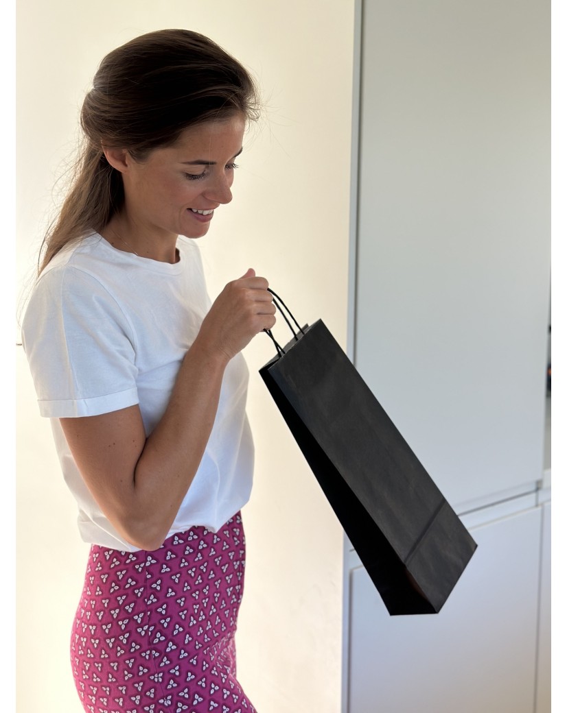 Sac brun 1 bouteille personnalisable, livraison express & bas prix.