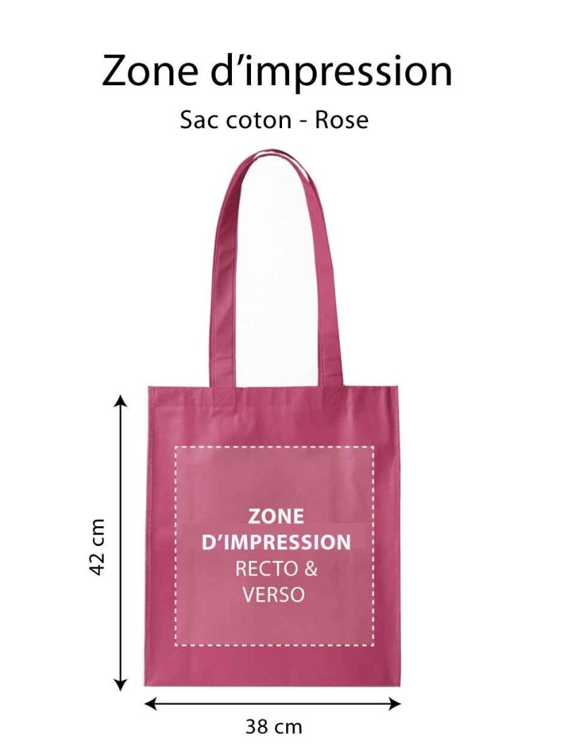 Tragetasche PARIS - FUCHSIA (38x42 cm)