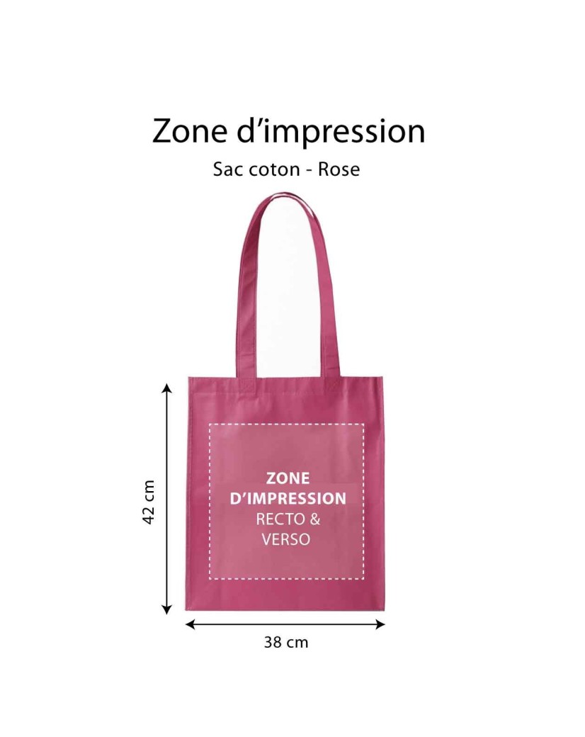 Tragetasche PARIS - FUCHSIA (38x42 cm)
