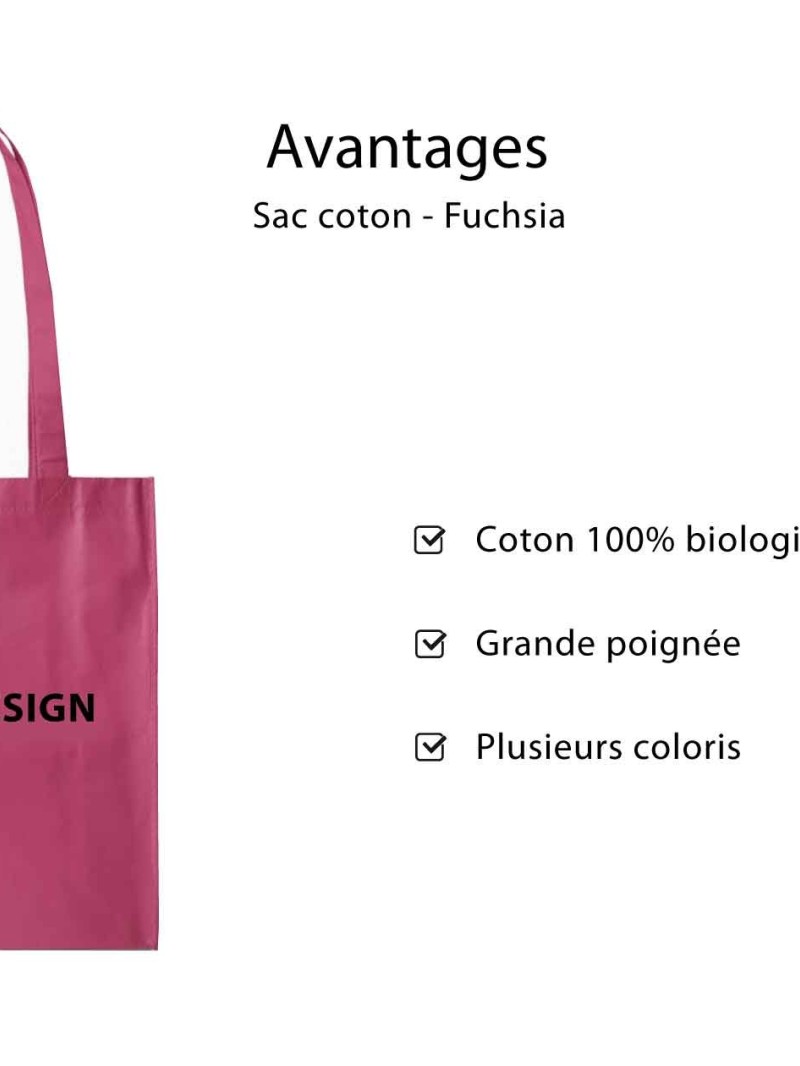 Tragetasche PARIS - FUCHSIA (38x42 cm)