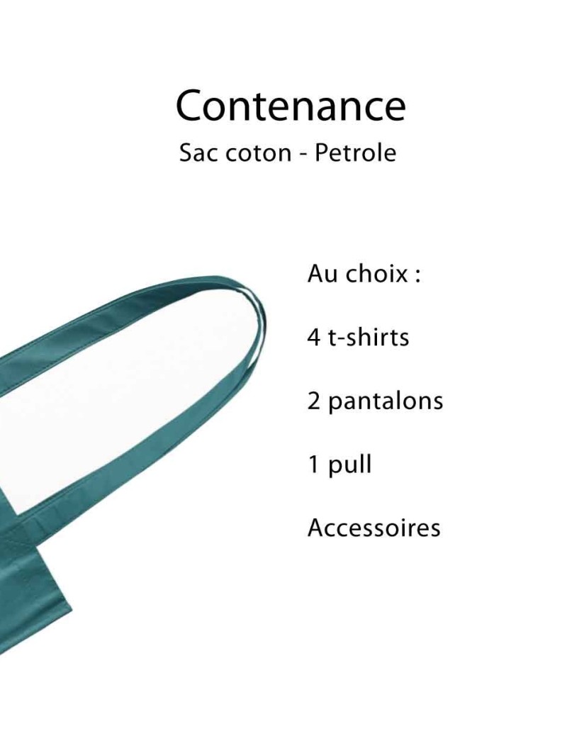 SAC PARIS - PETROLE (38x42cm)