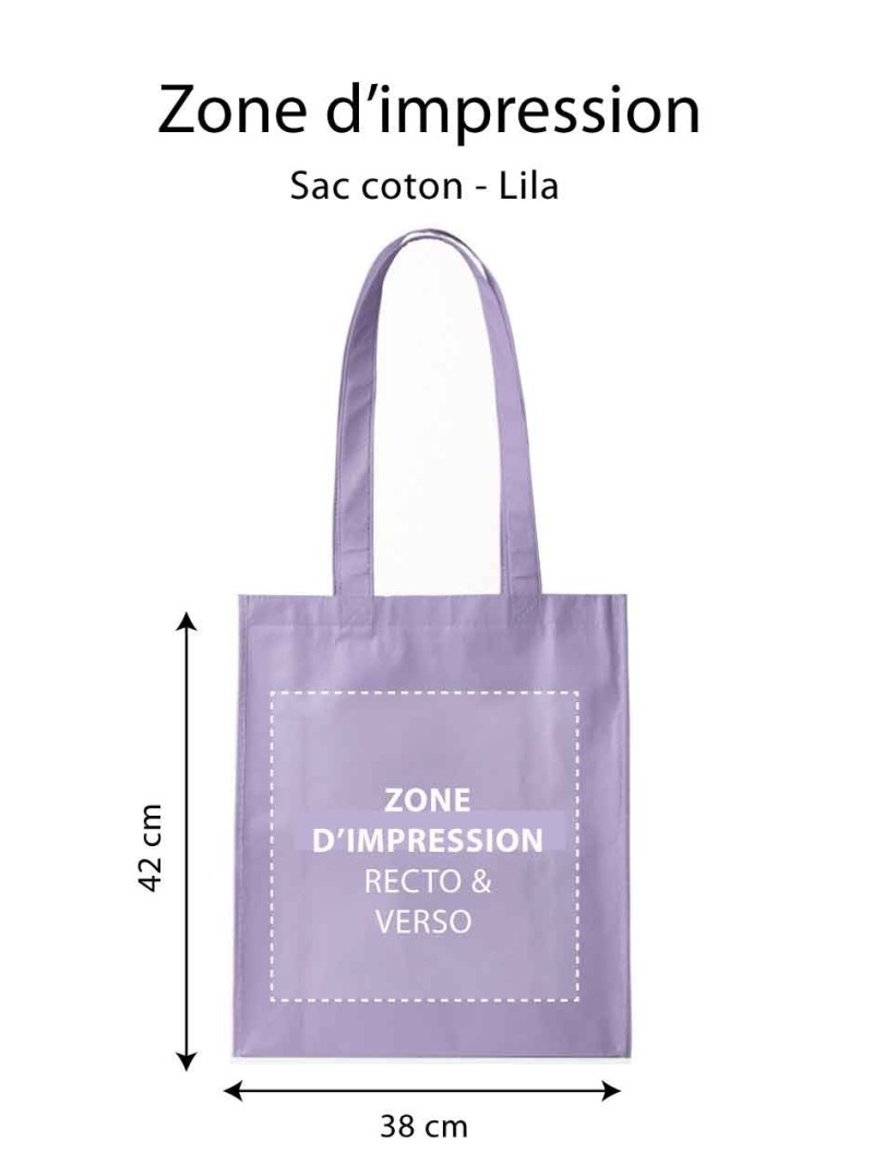 Tragetasche PARIS - LILA (38x42 cm)