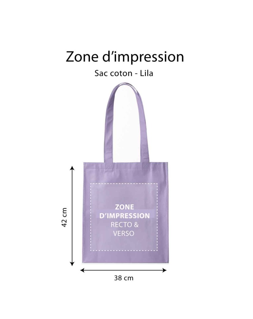 TOTEBAG "PARIJS" LILLA (38x42 cm)